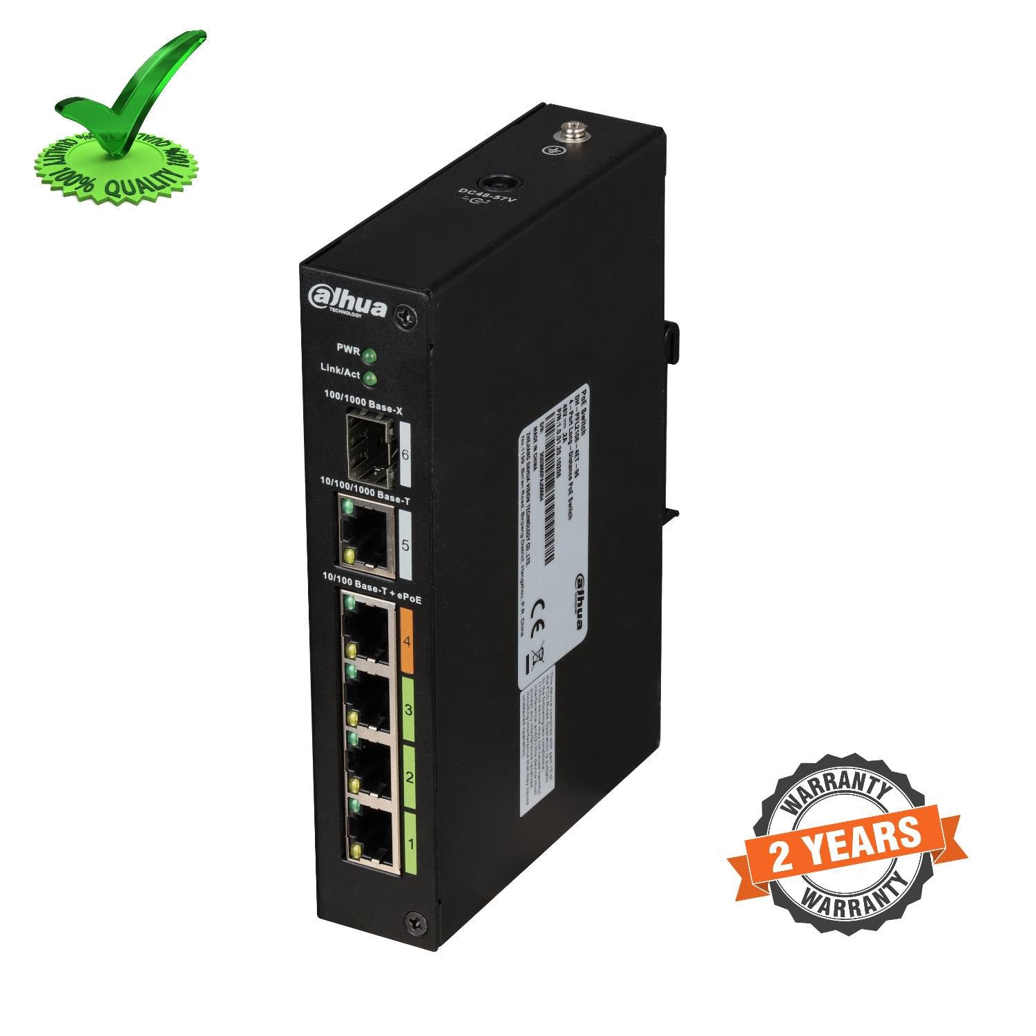 Dahua DH-PFL2106-4ET-96 4-Port ePoE Giga Switch Dahua DH-PFL2106-4ET-96 4-Port ePoE Giga Switch